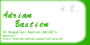 adrian bastien business card